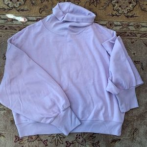 NWT Light Purple Cowl-neck Sweatshirt